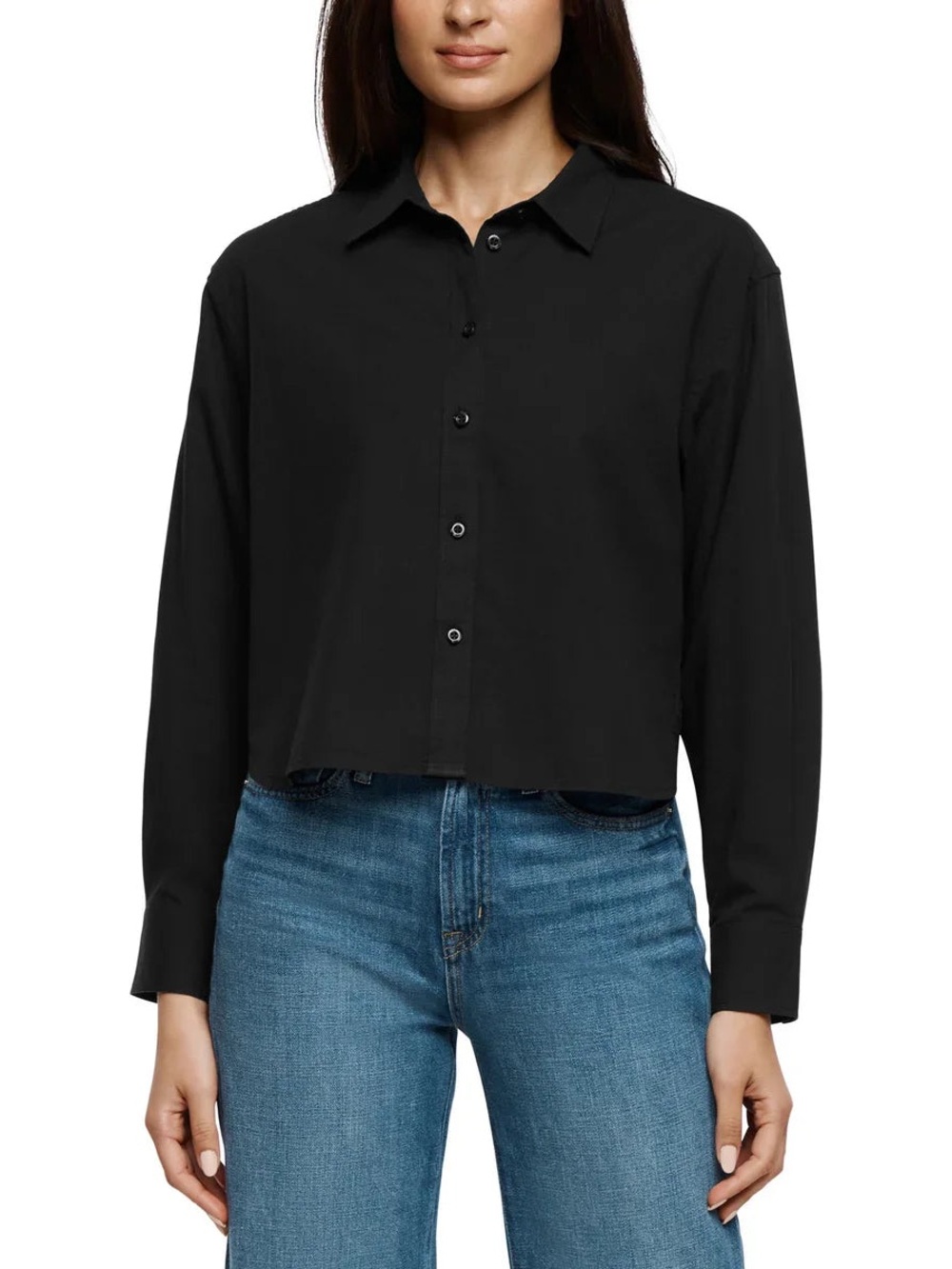 Gap - Women’s Classic Cropped Button-Up Women's Shirt